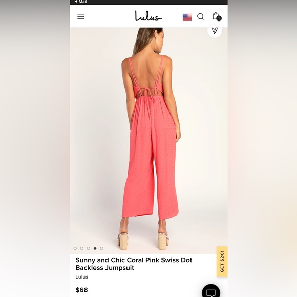 NWT lulu’s jumpsuit - Picture 2 of 4